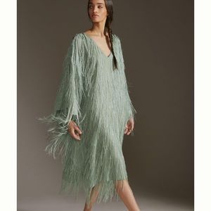 NWT Anthropologie Maeve Fringed Sine Kaftan